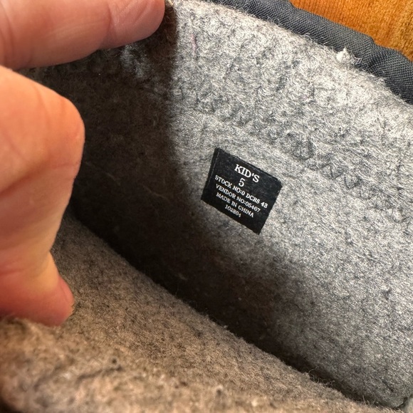 LL Bean Northwoods Winter Snow Boots Wool Lined Black Pink Girls size 5 - Picture 4 of 7